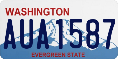 WA license plate AUA1587
