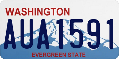 WA license plate AUA1591