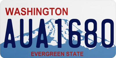 WA license plate AUA1680