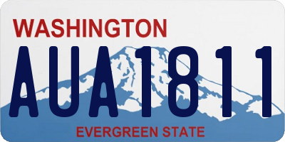 WA license plate AUA1811
