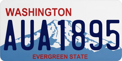 WA license plate AUA1895