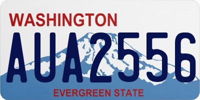 WA license plate AUA2556