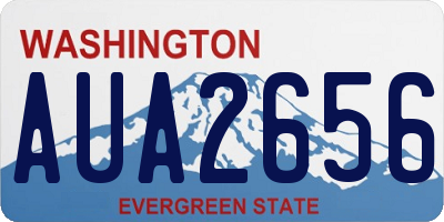 WA license plate AUA2656