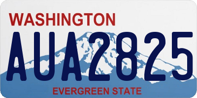 WA license plate AUA2825
