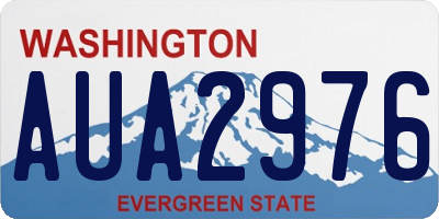 WA license plate AUA2976