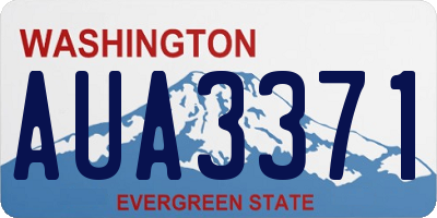 WA license plate AUA3371