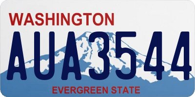 WA license plate AUA3544