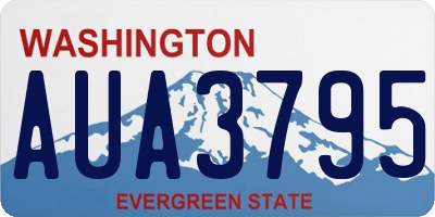 WA license plate AUA3795