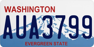 WA license plate AUA3799