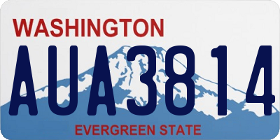 WA license plate AUA3814