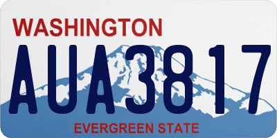 WA license plate AUA3817