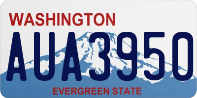 WA license plate AUA3950