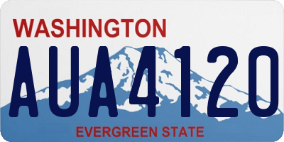 WA license plate AUA4120