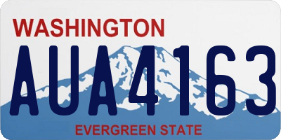 WA license plate AUA4163