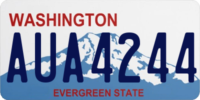 WA license plate AUA4244