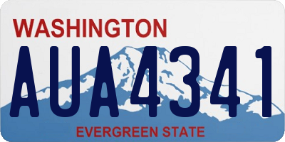 WA license plate AUA4341