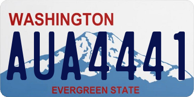 WA license plate AUA4441