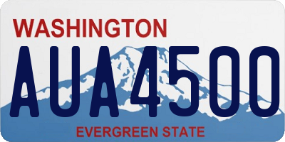 WA license plate AUA4500