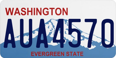 WA license plate AUA4570