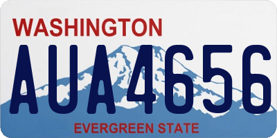 WA license plate AUA4656