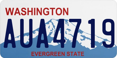 WA license plate AUA4719