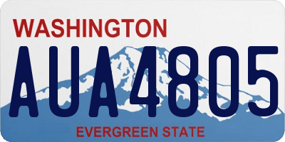 WA license plate AUA4805