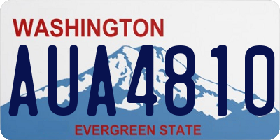 WA license plate AUA4810