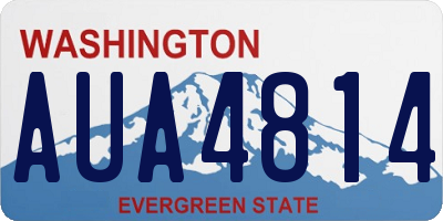 WA license plate AUA4814