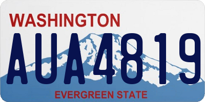 WA license plate AUA4819
