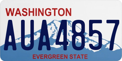 WA license plate AUA4857