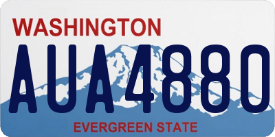 WA license plate AUA4880