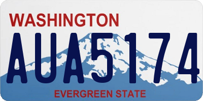 WA license plate AUA5174