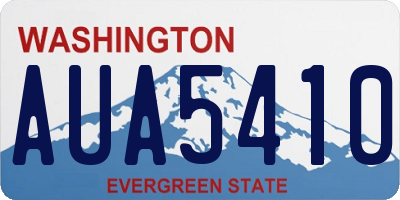 WA license plate AUA5410