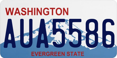 WA license plate AUA5586