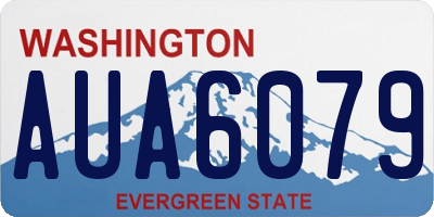 WA license plate AUA6079