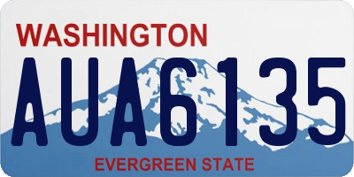 WA license plate AUA6135