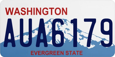 WA license plate AUA6179