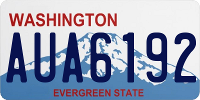 WA license plate AUA6192