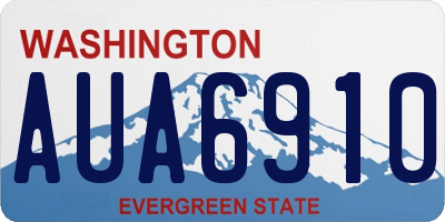 WA license plate AUA6910