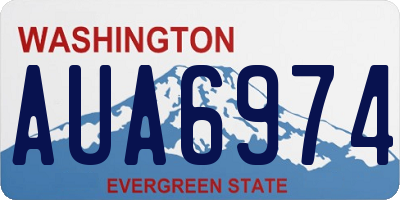 WA license plate AUA6974
