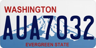 WA license plate AUA7032
