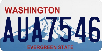 WA license plate AUA7546