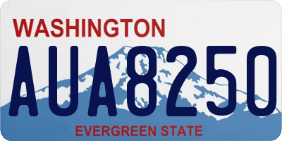 WA license plate AUA8250