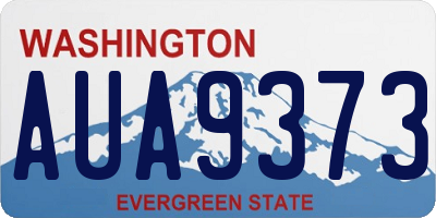 WA license plate AUA9373