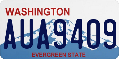 WA license plate AUA9409