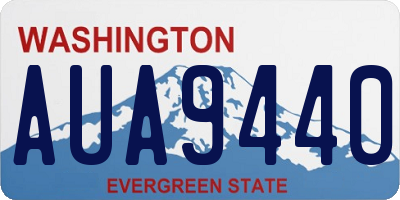 WA license plate AUA9440