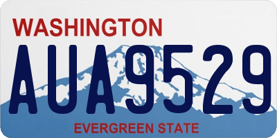 WA license plate AUA9529