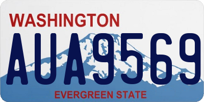 WA license plate AUA9569