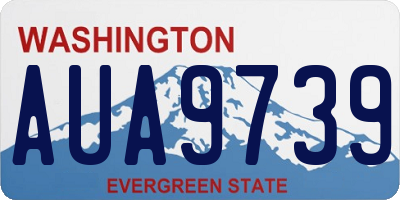WA license plate AUA9739