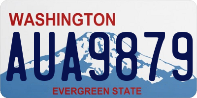 WA license plate AUA9879